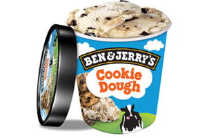 Ben & Jerrys Cookie Dough - 500 ml Vanilleeiscreme mit leckeren Knusperstückchen & riesigen Stückchen aus Plätzchenteig